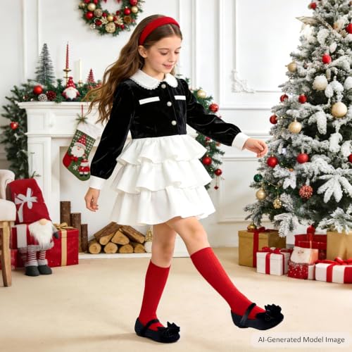 Image of Felix & Flora Toddler Flower Girl Dress Shoes Girl Ballet Flats Party School Shoes Wedding
