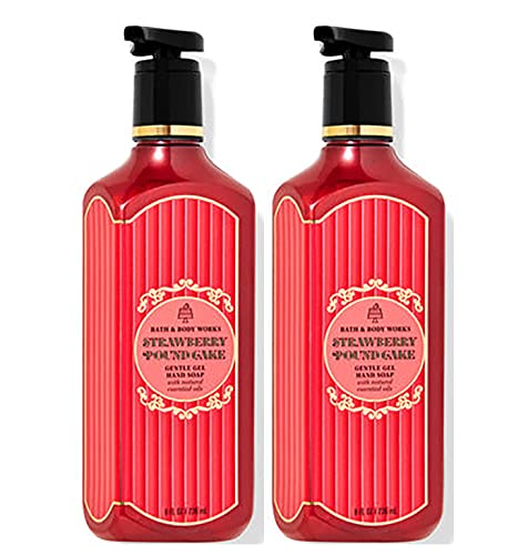 Bath & Body Works Strawberry Pound Cake Deep Cleansing Hand Soap 2 Pack 8 Oz. cover