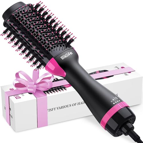 Miklife Hair Dryer Brush One-Step Blow Dryer Brush for Styling and Frizz Control Negative Ionic Hot Air Brush Volumizer Ceramic