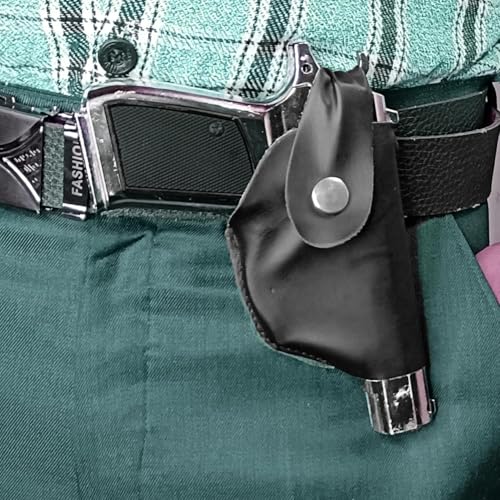 Image of Gun Pistol Lighter Heavy Weight Metal Body Real and Original Like Gun Pistol for Decorative, Smoking Filled with Gas (608 Black) (Silver)