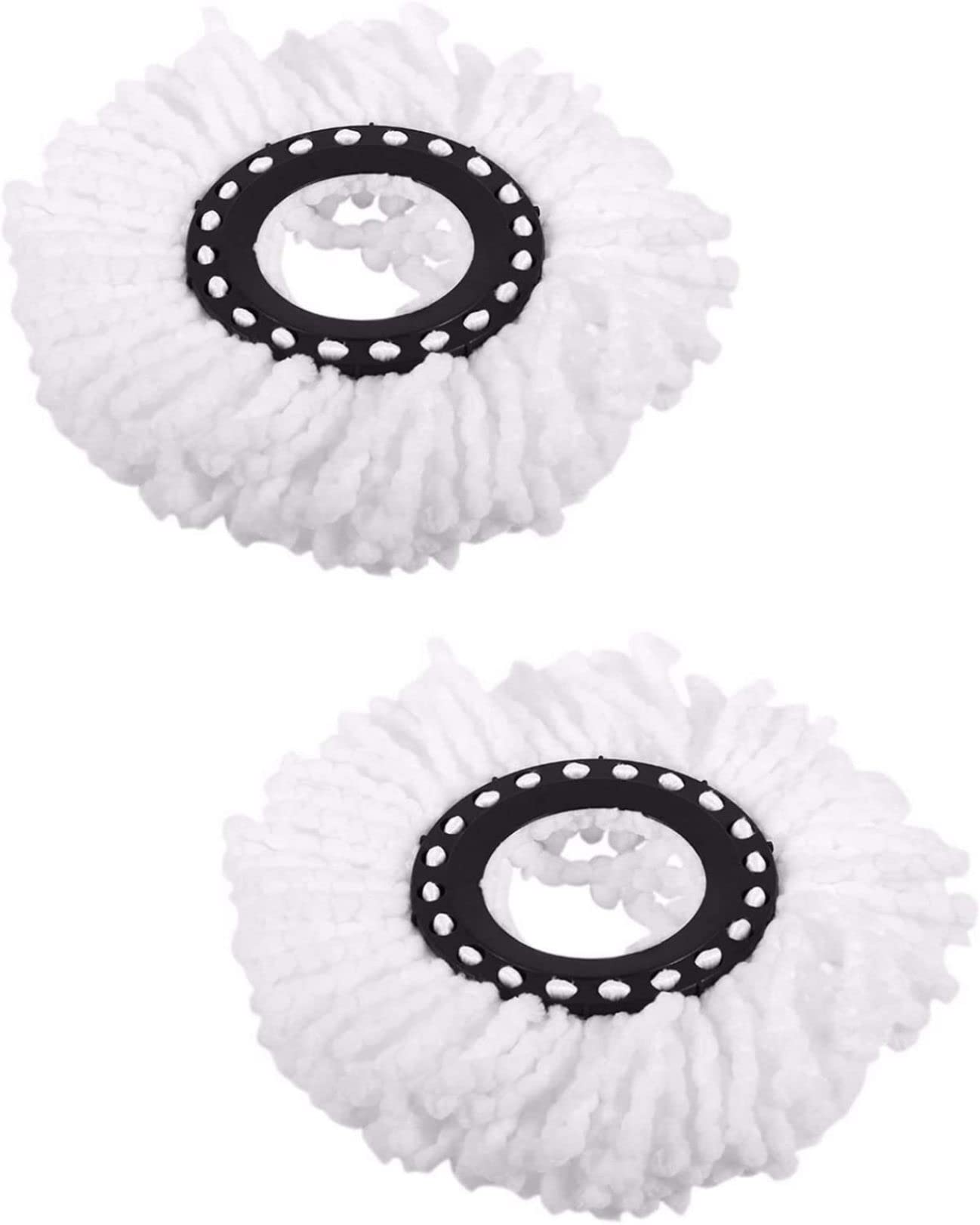LAGET® 360 Rotating Magic Spin Microfiber Mop Head Refill Absorbent Refills for All Home & Office Floor Cleaning only - 2 Pcs Set (White) (B0B5VCZYTC) Amazon Price History, Amazon Price Tracker