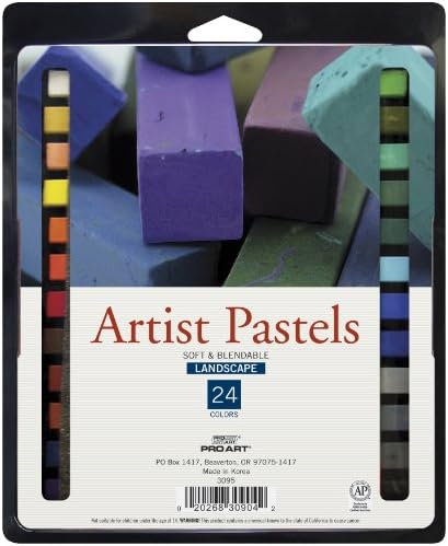 PRO ART Artist Pastel Set, 24 Landscape Color, Assorted
