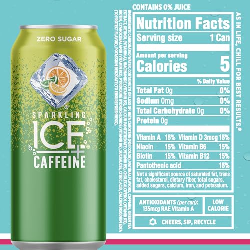 Sparkling Ice +Caffeine Variety Pack, Flavored Sparkling Water, Zero Sugar thumb #6