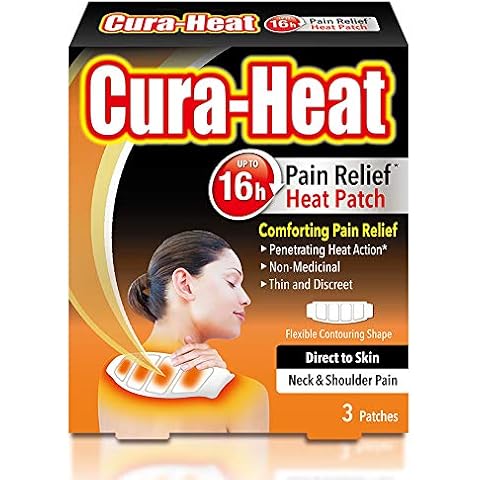 Cura-Heat Neck and Shoulder Pain Direct-to-Skin, Pack of 3 Cover