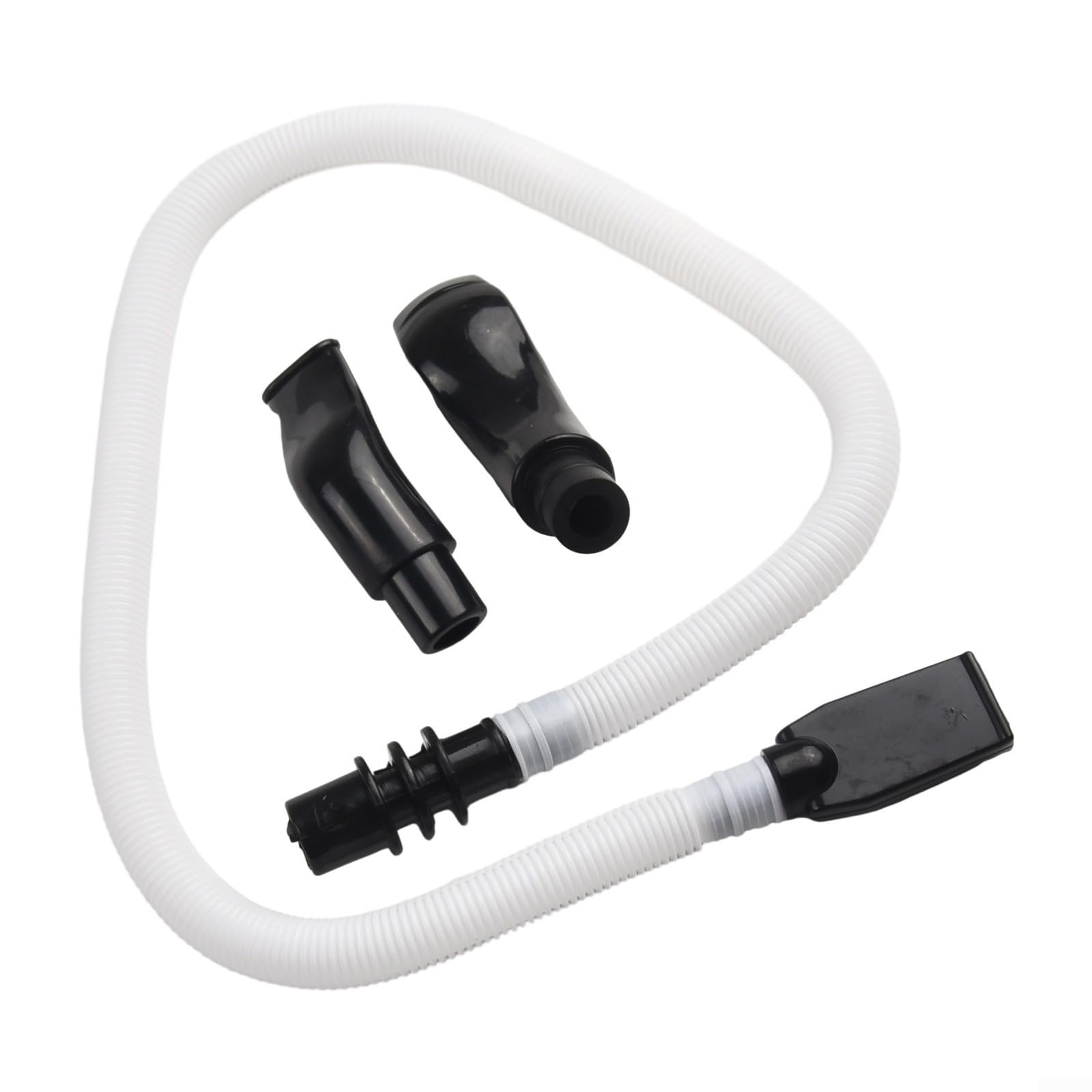 Melodica Tube flexible pour mélodicas à 32 touches et 37 touches - Plastique ABS - Design hermétique - Comprend 2 embouchures - Noir et blanc