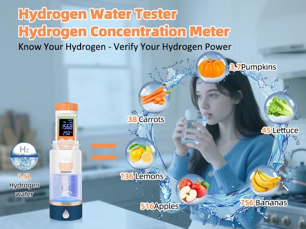 Image of 7-in-1 Digital Water Quality Tester - ph Meter, pH TDS EC ORP Salt Temperature Meter, Portable Testing Kit with Digital Display