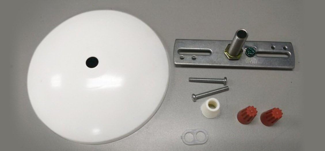 Canopy Kit White - Convert Your Plug in Swag to a hardwire Pendant Light