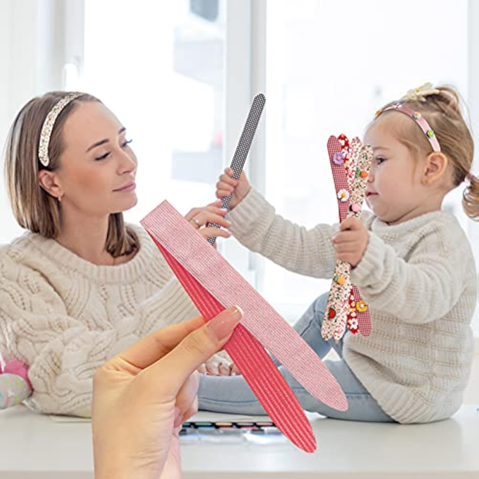 Magic Paste Fringe Hair Clips for Bangs, Set of 5