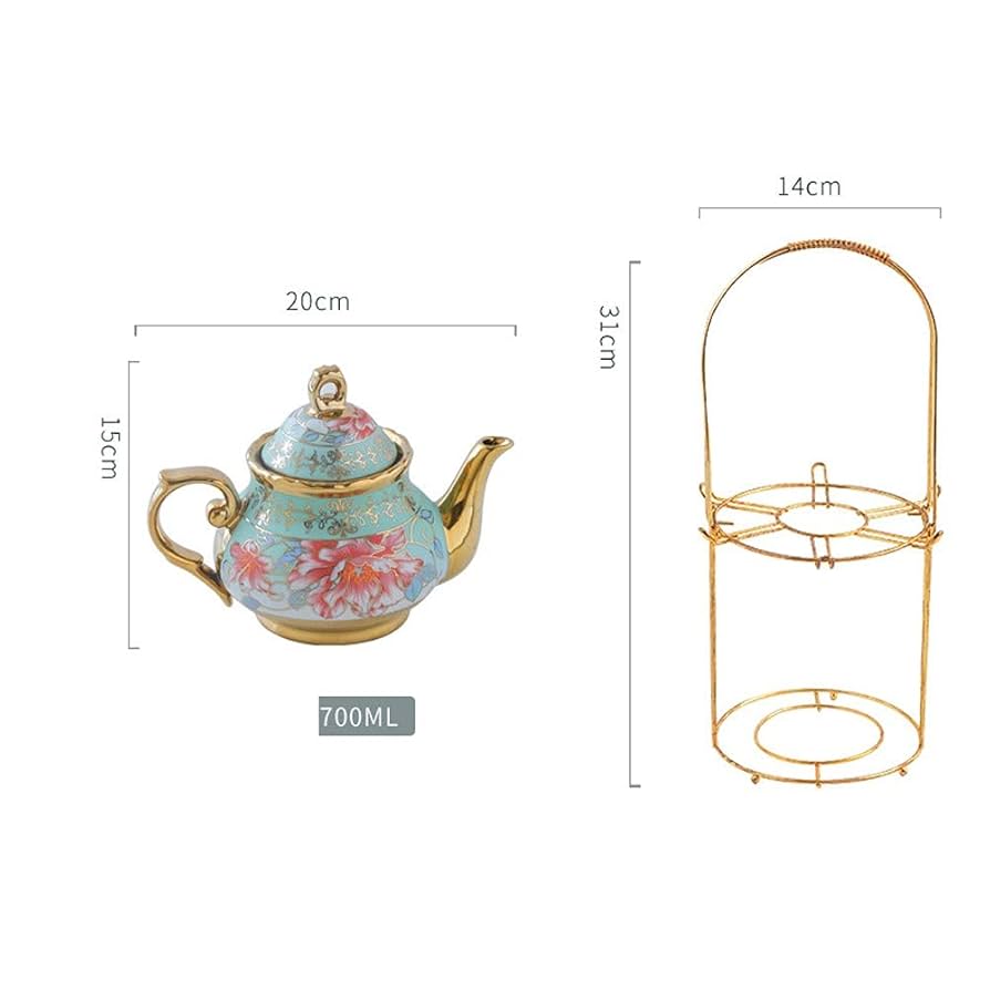 Amazon.com: ZXXHNNAIH Ceramic Tea Set English Afternoon Tea