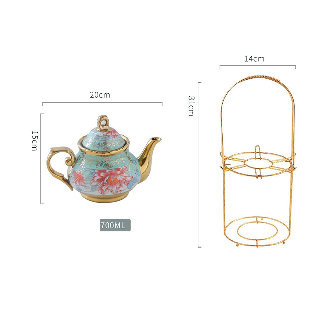 Amazon.com: ZXXHNNAIH Ceramic Tea Set English Afternoon Tea Set