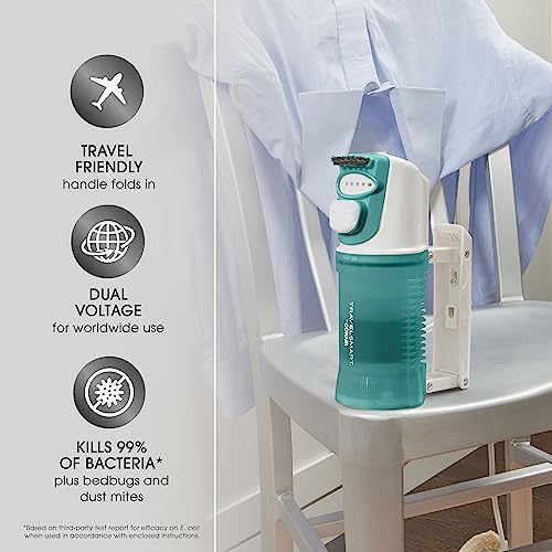 Conair TS184X Clothes-Mini Garment Fabric Steamer Travel Smart-Packable In Carry On Luggage, One Size, Green-Dual Voltage thumb #1