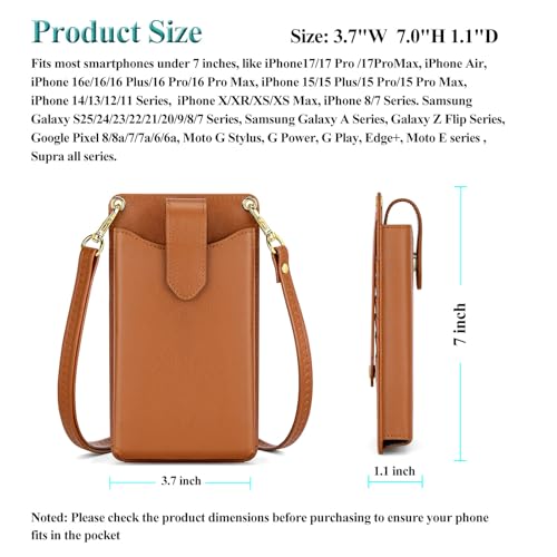 Image of Peacocktion Small Crossbody Cell Phone Purse for Women, Lightweight Mini Small Crossbody Bags for Women with Card Slots