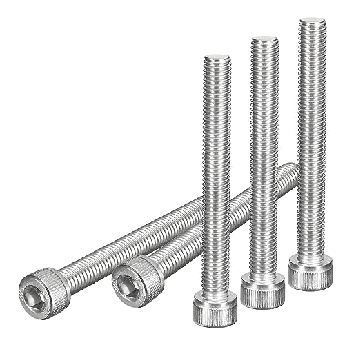 DTGN M8x70mm Socket Head Cap Screws Bolts, 10Pcs 304 Stainless Steel 18-8, Metric Machine Hex Socket Screw, Hex Drive