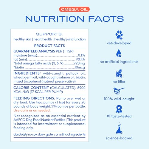 Image of Native Pet Omega 3 Fish Oil for Dogs & Cats - Wild Alaskan Salmon Oil for Dogs Skin and Coat, Supports Joints, Heart & Shedding - Fast-Absorbing Omega 3 6 9 Liquid Supplement - 16oz (Pack of 3)