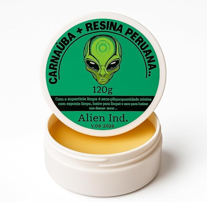 Cera Automotiva Carnaúba + Resina Peruana 120g | Brilho Espelhado, Remove Pequenos