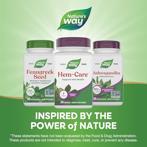 Nature's Way Premium Hem-Care, Vein Health Blend, 90 Capsules - image 7