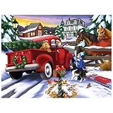 beeyuk Les Puzzles de Noël sont Difficiles Grand Puzzle de 1000 pièces - Chaque pièce est Unique Décoration de Puzzle de Noël (27,6x19,7 Pouces)
