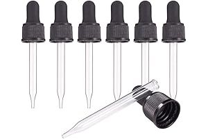 Set of 12, Glass Eye Droppers for Essential Oil 30ml (1 Ounce)