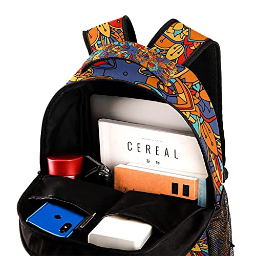 Sac à dos décontracté à fleurs vertes pour femme de grande capacité - 4