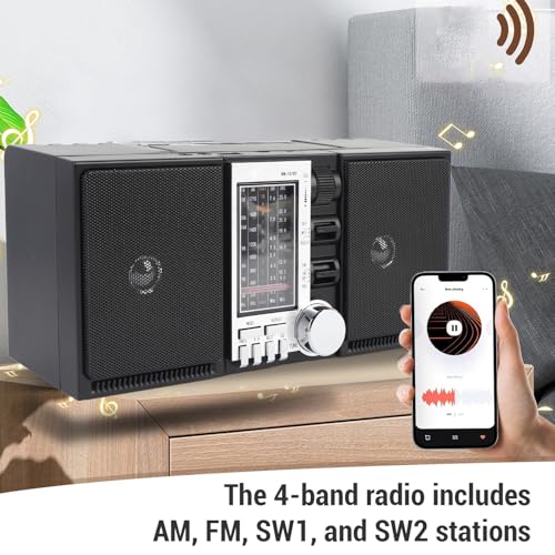 Radio portátil de onda corta GOWENIC con Bluetooth miniatura 3