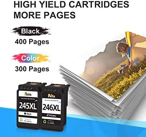 Tinta PG-245XL CL-246XL Reacondicionados Cartuchos De Tinta Compatibles Para Canon PIXMA - PG-245 XL Y CL-246 XL, Negro Y Tricolor, Reacondicionados Cartuchos Tinta Compatibles Canon PG-245XL CL-246XL