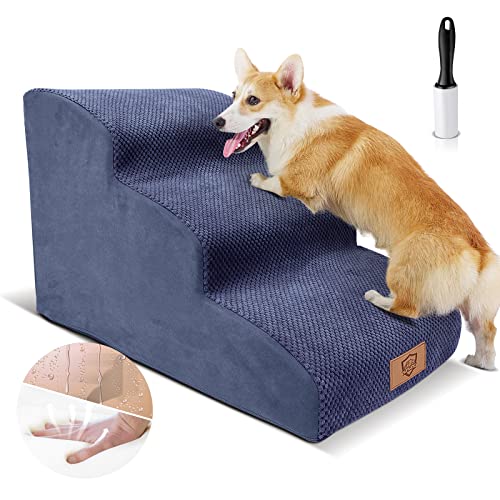 Escaliers Pliables Pour Chiens Marron 62x40x49,5 Cm - Escalier Pour Chien - Escaliers Pour Chien