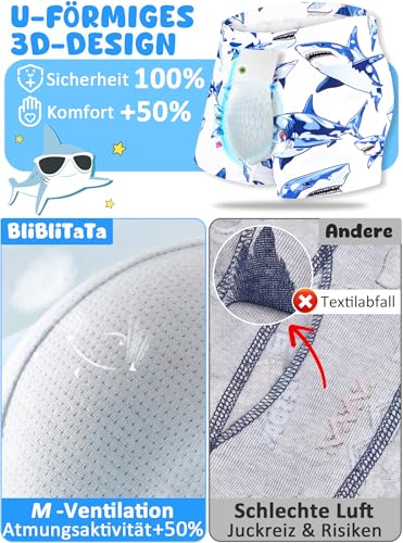 BliBliTaTa Jungen Boxershorts, Weiche & Nahtlose Baumwoll-Unterhosen, Atmungsaktiv-Bequem Für Kleinkinder & Kinder in den Größen 2T,3T,4T,5T,6T,7,8,10,12 Jahre, 6er Pack Niedlicher-Traktor-4T