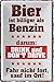 Produktbild Blechschilder Bier lustiger Spruch: Bier ist billiger als Benzin Deko Schild Bar-Schild Theke 20x30 cm