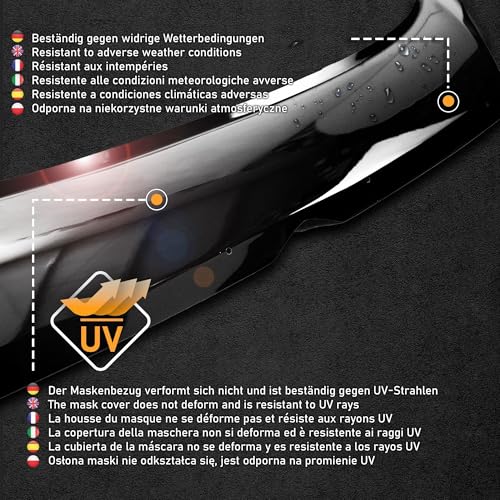 Déflecteur de capot VW Amarok 2023+ évite les impacts de gravillons sur l'ABS
