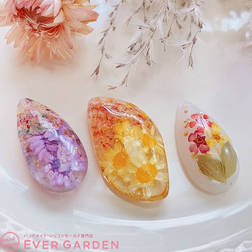 Amazon.co.jp: 【Ever garden】 レジン 鉱石 5個セット 穴あき