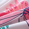 Jameswish Girls Butterfly Comforter Set Queen Size 3 Piece Bed in A Bag Colorful Flowers Leaves Bedding Set for Kids Teens Super Soft All Season #5