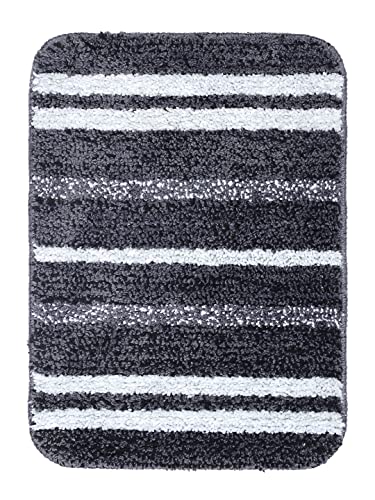 SARAL-HOME-EASY-LIVING-Saral-Home-Microfiber-Striped-Anti-Skid-Set-Of-2-Bathmats-Black35X50-Cm SARAL HOME EASY LIVING Saral Home Microfiber Striped Anti Skid Set Of 2 Bathmats (Black,35X50 Cm)