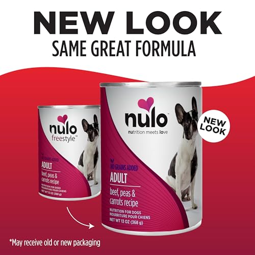 Image of Nulo Grain-Free Beef, Peas & Carrots Recipe Adult Wet Canned Dog Food, 13 Ounce, 12 Cans
