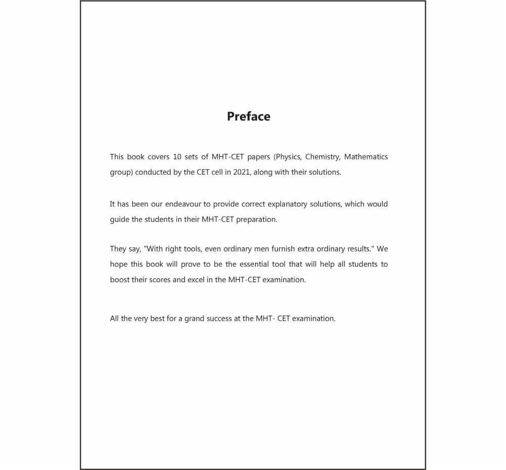 MHT-CET - 2021 Solved Papers for Engineering aspirants 1
