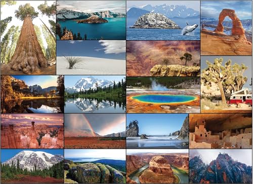 Better Me Our National Parks 1000-Piece Puzzle - USA National Parks Jigsaw Puzzle, Featuring Acadia, Yellowstone, Zion, Arches, Crater Lake, Mount Rainier, and More, National Park Gift (1000 Pieces)