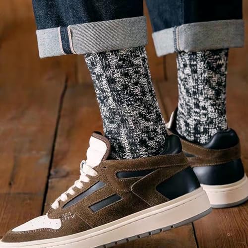 Men's Dress Socks, Colorful Funky Socks for Men, Fashion Patterned Socks, Size 7-11, 5 Pairs3