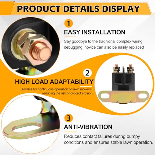 Solenoide de arranque compatible con MTD 725-1426 Murray 24285 Snapper Ariens 5