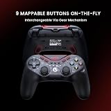 GameSir Tarantula Pro Wireless PC Controller Switchable Face Buttons & Mag-Res TMR Joysticks, 9 Mappable Buttons,Multi-Platform Controller for PC/Switch/iOS/Android,RGB Lighting,1200mAh - 6