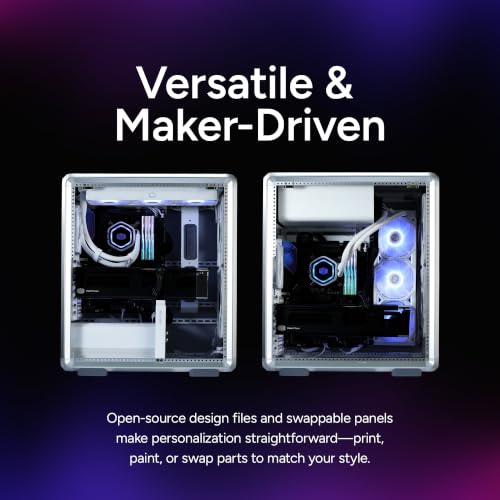Image of Cooler Master MasterFrame 500 Mesh Silver ARGB Aluminum ATX Mid-Tower PC Case + V4 Alpha 3DHP CPU Air Cooler High Airflow Bundle