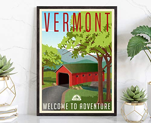 Póster de viaje de estilo retro