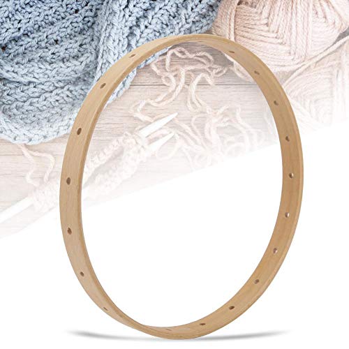 Wooden Knitting Loom 21cm Diameter Weaving Loom Manual Round Circular Knitting Tool for Wall Hanging Decor - Image 2