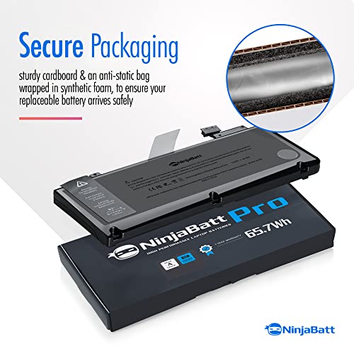 NinjaBatt batteria A1278 A1322 per MacBook Pro 13...
