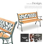 tectake Gartenbank Holz Landhausstil