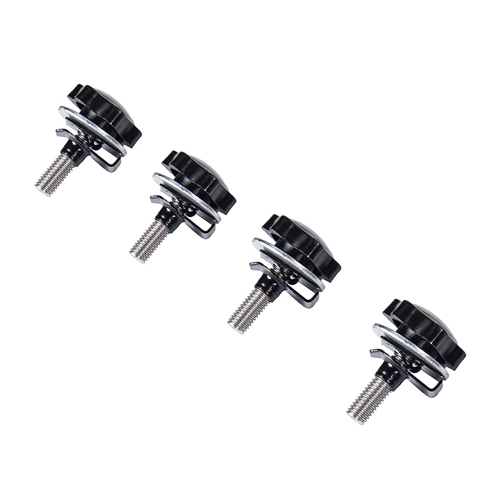 Advanblack Black Security Theft Deterrent Saddlebag Locks for H-D Touring 2004-2021(Mounting Hardware, Bolts, Screws, Fastening Fastener Knobs Set)