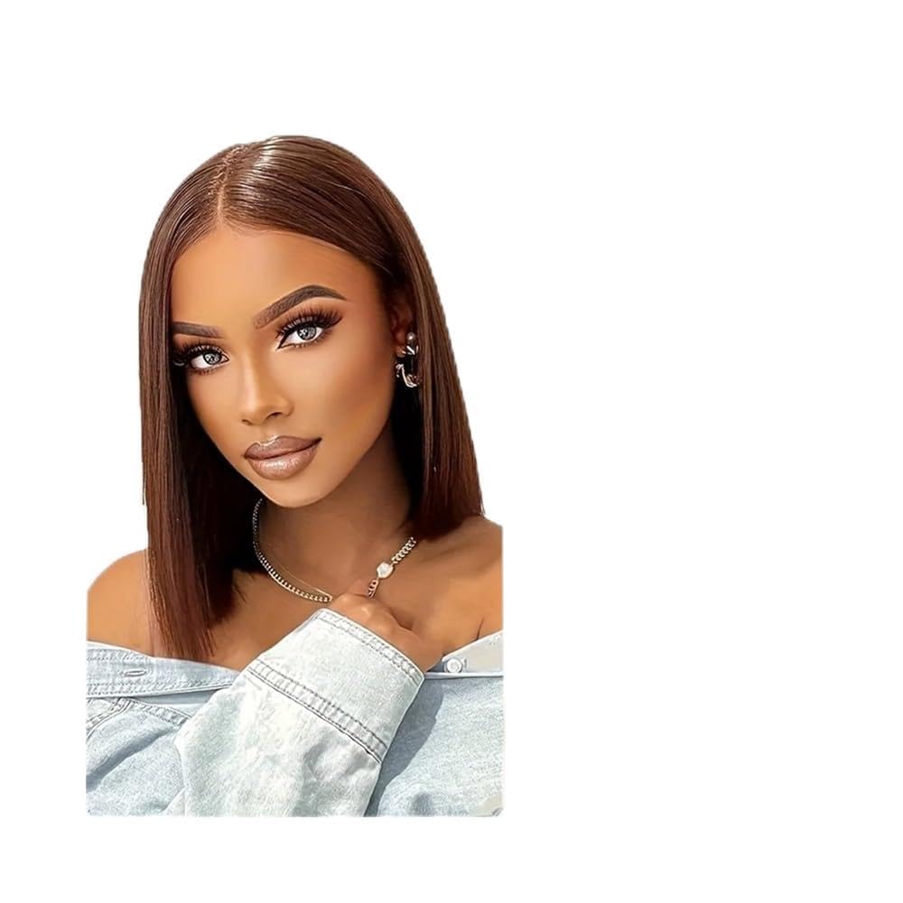 Parrucca Per Donna Parrucche Bob corte in pizzo 13x4 for capelli umani(12inches)