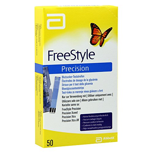 Freestyle Precision tiras reactivas 50 piezas de carpa- La prueba tarda 5 segundos