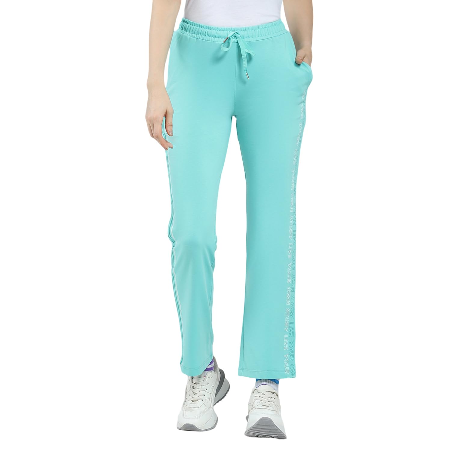 monte carlo Women Regular Fit Track Pant | Solid Pattern | Drawstring Closure | Comfortable Activewear Lower for Women | Lounge & Gym Wear for Women's-picture-11