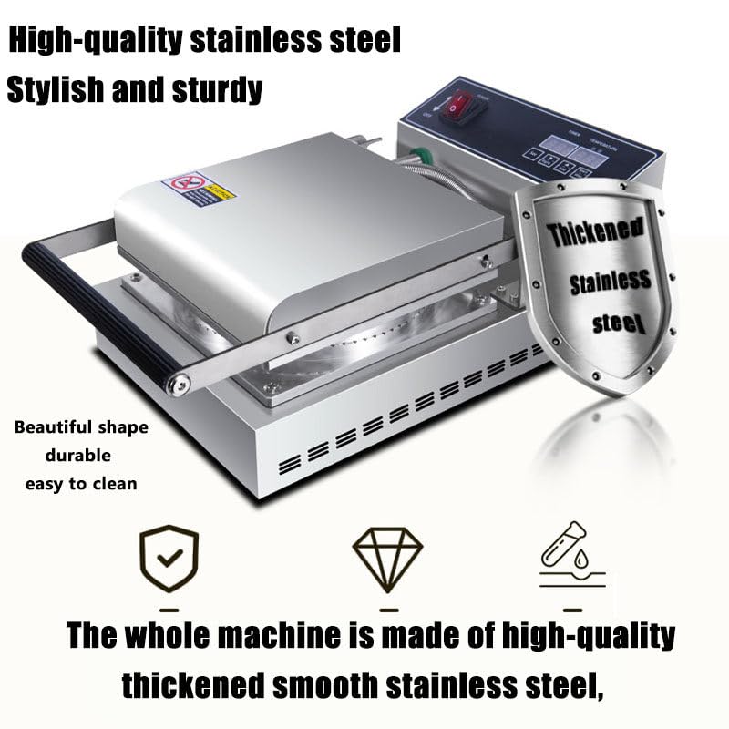 WEIMILOR Gaufrier 1300 W, gaufrier à Double tête en Aluminium moulé sous Pression, gaufrier antiadhésif avec Longue poignée pour cuisinière à gaz, Cuisine à Domicile, Restaurant,1head