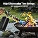 ThermoMaven Propane Torch Lighter, Cooking Torch Gun, Charcoal Lighter, Flame Thrower Adjustable Kitchen Food Torch Head, Refillable Blow Torch for Grill, Sous Vide, BBQ (Gas Tank Not Included)