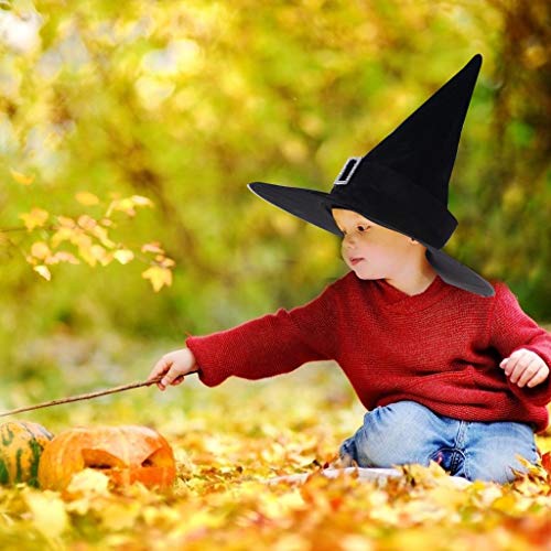 image for JETTINGBUY 4 Pieces Witch Hats, Halloween Witch Sorceress Hat Costume 